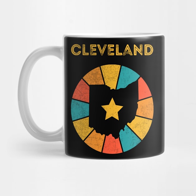 Cleveland Ohio Vintage Distressed Souvenir by NickDezArts